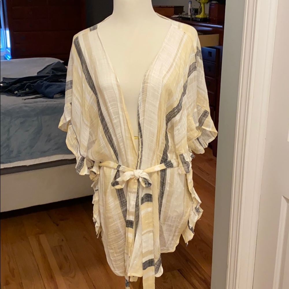 Linen wrap or beach cover up NWOT